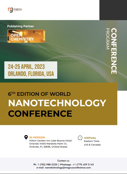 World Nanotechnology Conference | Valencia, Spain Program